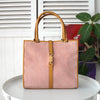 Gucci Jackie Suede/Leather Handbag Pink/Beige