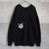 Maison Kitsune 黑色狐狸头超大款卫衣