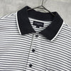 Burberry Border Horse Logo Embroidered Long Sleeve Polo Shirt in Gray/White