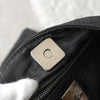 Fendi Zucca Nylon Leather One Shoulder Bag Handbag Black