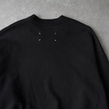 メゾンマルジェラ ロゴ 刺繍 ショート丈 スウェット ブラック レディース - NEWSED