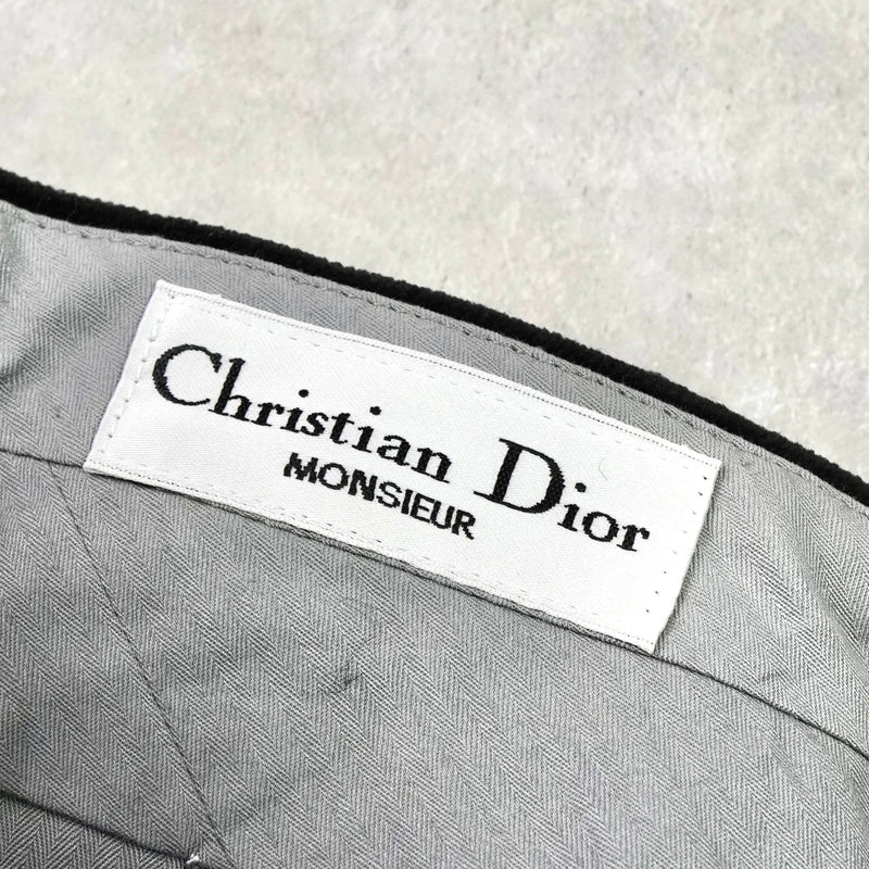 クリスチャン ディオール ヴィンテージ コーデュロイ スラックス ブラック - NEWSED