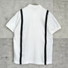 Fred Perry 徽标刺绣短袖 Polo 衫 白色/黑色