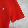 Maison Kitsune 红色三色狐狸短袖 Polo 衫