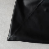 エムエムシックス メゾン マルジェラ レザー ジャパニーズバッグ クラシック トートバッグ ブラック - NEWSED