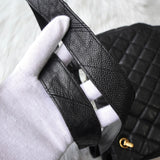 シャネル ターンロックチェーン キャビアスキン トートバッグ ブラック - NEWSED