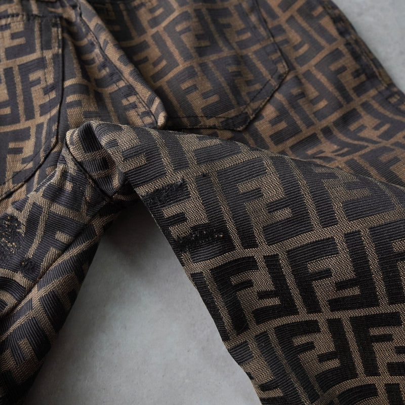 フェンディ ヴィンテージ ズッカ パンツ ブラウン レディース - NEWSED