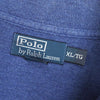Polo Ralph Lauren 徽标刺绣蓝色半拉链运动衫
