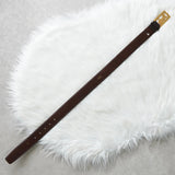 セリーヌ ヴィンテージ サルキー 輪馬車 レザー ベルト ブラウン / ゴールド レディース - NEWSED