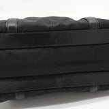プラダ トライアングルロゴ サフィアーノレザー / ナイロン ハンドバッグ トートバッグ 肩掛け 自立型 ブラック - NEWSED