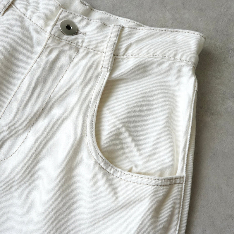 エムエムシックス メゾン マルジェラ スラッシュディティール ホワイト デニム ジーンズ - NEWSED