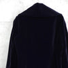 Vivienne Westwood Orb Button Asymmetrical Velvet Chesterfield Coat Long Coat Dark Navy