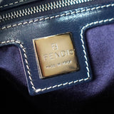 フェンディ マンマバケット ズッキーノ キャンバス ワンショルダーバッグ グレー / ネイビー - NEWSED