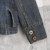 Vivienne Westwood Orb Embroidered Distressed Back Print Denim Jacket Blue Women's