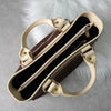 Celine Boogie Macadam Canvas/Leather Handbag Brown/Ivory