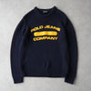Polo Jeans Ralph Lauren College Logo Low Gauge Knit Navy