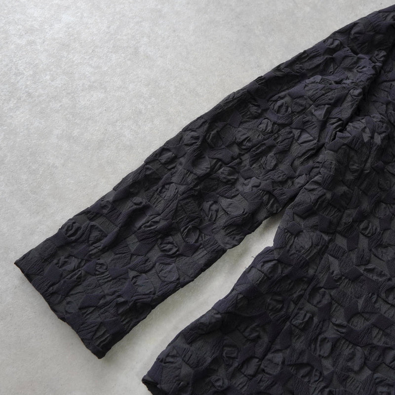 イッセイミヤケ フラワー ナイロン シングル イージー セットアップ ブラック レディース - NEWSED