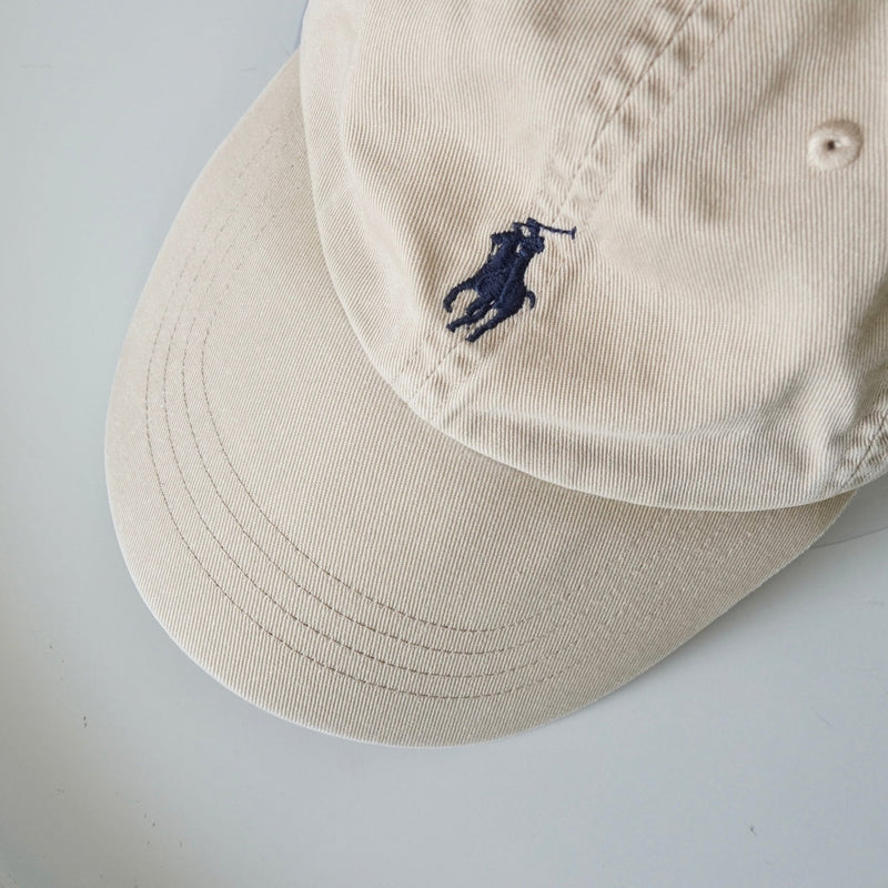 ラルフローレン ロゴ キャップ ベージュ - NEWSED