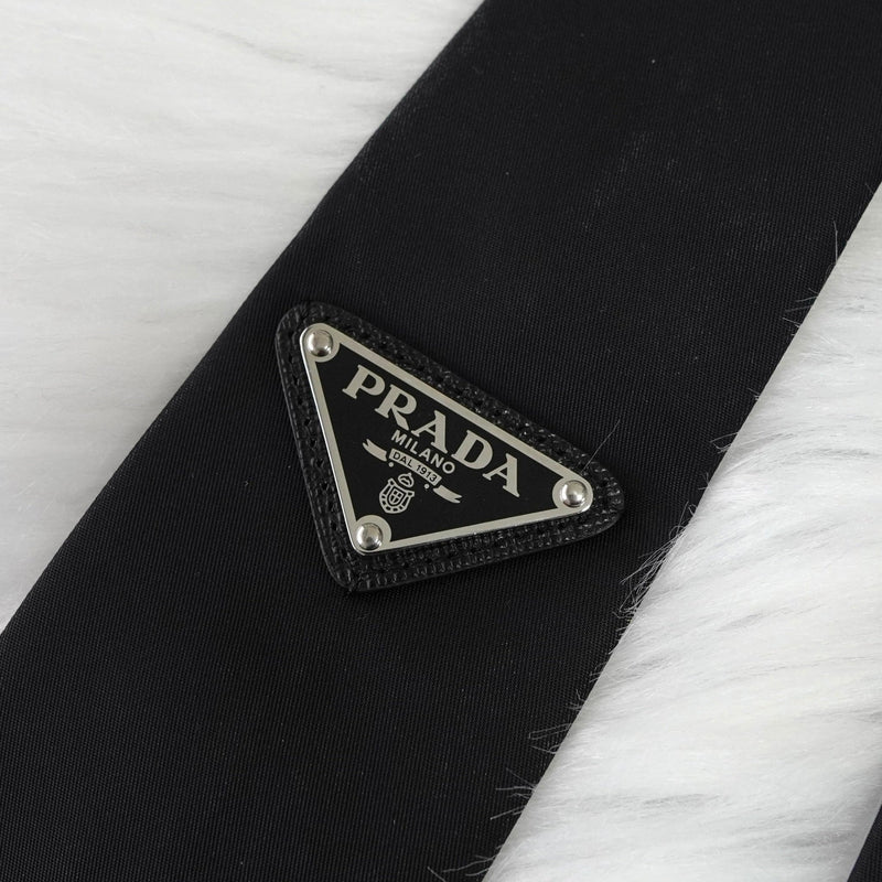 ネクタイ トライアングルロゴ ナイロン ベルト ブラック - NEWSED