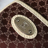 Celine Boogie Macadam Canvas/Leather Handbag Brown/Ivory