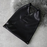 メゾンマルジェラ エムエムシックス レザー ジャパニーズバッグ スモール ブラック - NEWSED