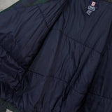 チャップス ラルフローレン ヴィンテージ ダウンジャケット 中綿ジャケット ブルゾン ロゴ 刺繍 カーキ/ネイビー - NEWSED