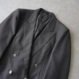 バーバリー ヴィンテージ 銀ボタン 春夏用 ダブル テーラードジャケット グレー - NEWSED