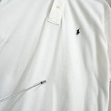 ポロ ラルフローレン ロゴ 刺繍 半袖ポロシャツ ホワイト - NEWSED