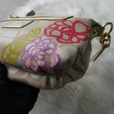 コーチ ポピー デイジー 花柄 シグネチャー キャンバス ハンドバッグ ベージュ - NEWSED