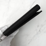 プラダ ポコノ テスート ナイロン サフィアーノレザー 三つ折り財布 トライアングルロゴ ブラック - NEWSED