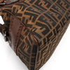 フェンディ エトニコ ズッカ柄 キャンバス/レザー ハンドバッグ ブラウン