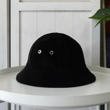 アミパリ アミ パリス ハートロゴ コーデュロイ バケットハット 帽子 ブラック - NEWSED