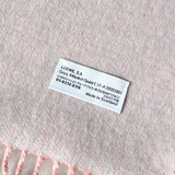 ロエベ アナグラム ダブルフェイス リバーシブル ウール アンゴラ マフラー ピンク / グレー - NEWSED