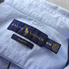 Ralph Lauren 徽标短袖牛津衬衫（萨克斯蓝色）