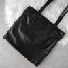 Prada 黑色缝制纳帕皮革托特包