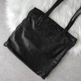 プラダ ステッチ ナッパレザー トートバッグ ブラック - NEWSED