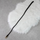 ボッテガ ヴェネタ 編み込み ナロー ベルト ゴールド / ダークブラウン - NEWSED