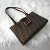 Fendi Vintage Zucca 帆布手提包，棕色