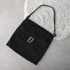 Fendi Zucca Nylon Leather One Shoulder Bag Handbag Black