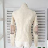 バーバリー ドライバーズニット フルジップ ノバチェック レディース アイボリー - NEWSED