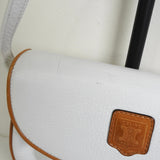 セリーヌ トリオンフ レザー ショルダーバッグ ホワイト - NEWSED