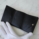 バレンシアガ エブリディ レザー 三つ折り財布 コンパクトウォレット ブラック - NEWSED