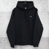 Lacoste 徽标贴片连帽衫派克大衣 黑色