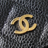 シャネル マトラッセ キャビアスキン 二つ折り財布 ブラック - NEWSED