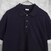 Loewe Anagram Embroidered Short Sleeve Polo Shirt in Navy