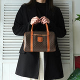 セリーヌ マカダム ボストンバッグ ブラウン - NEWSED