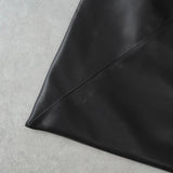 エムエムシックス メゾン マルジェラ レザー ジャパニーズバッグ クラシック トートバッグ ハンドバッグ ブラック - NEWSED
