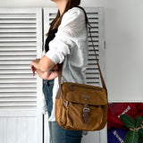 プラダ ポコノ テスート ナイロン ショルダーバッグ ブラウン - NEWSED