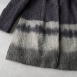 ジバンシィ ショールカラー グラデーション モヘア ジャケット コート グレー - NEWSED