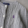 Polo Ralph Lauren 儿童徽标针织开衫（灰色）